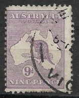 AUSTRALIA  GV 1930 ROOS 9d PURPLE FINE USED - Gebruikt