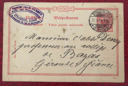 Allemagne, Entier-Carte, Cachet Strassburg  23.5.1899 - (C244) - Postcards