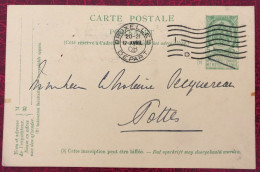 Belgique, Entier-Carte, Cachet Bruxelles 12.4.1908 - (C265) - Andere & Zonder Classificatie
