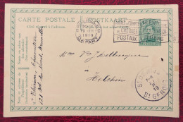 Belgique, Entier-Carte, Cachet Bruxelles 19.3.1919 - (C276) - Otros & Sin Clasificación