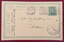 Belgique, Entier-Carte, Cachet Bruxelles 19.3.1919 - (C276) - Autres & Non Classés