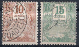 GUADELOUPE Timbres-Taxe N°16 & 17 Oblitérés TB Cote : 2.00€ - Impuestos