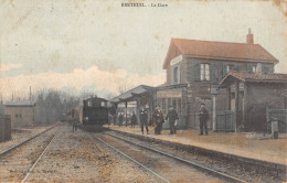 CPA 60 BRETEUIL / LA GARE / TRAIN - Other & Unclassified