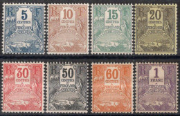 Guadeloupe Timbres-Taxe N°15 à 22* Neufs Charnières TB Cote 19€00 - Portomarken