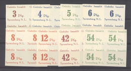 Lokalausgaben  -  Spremberg  :  MI 7B-14B  **  Blocs De 4 Avec 8 PF X, 12 PF XI Et 13 PF 11 - Neufs