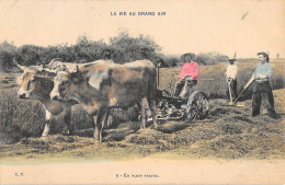 Delcampe - CPA AGRICULTURE / LA VIE AU GRAND AIR / EN PLEIN TRAVAIL - Wagengespanne