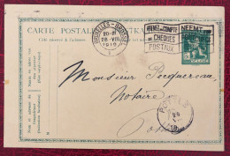 Belgique, Entier-Carte, Cachet Bruxelles 28.8.1919 - (C307) - Autres & Non Classés