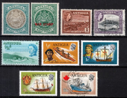 Action !! SALE !! 50 % OFF !! ⁕ ANTIGUA 1903 - 1970 ⁕ Small Collection / Lot QEII. ⁕ 9v MH/used - 1858-1960 Kronenkolonie