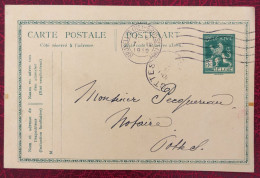 Belgique, Entier-Carte, Cachet Bruxelles 7.9.1919 - (C308) - Altri & Non Classificati