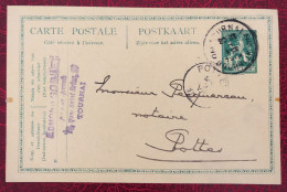 Belgique, Entier-Carte, Cachet Tournai 8.8.1919 - (C309) - Andere & Zonder Classificatie