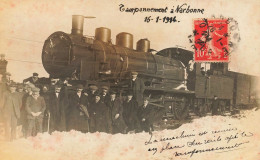 Narbonne * Tamponnement 16 Janvier 1914 * Accident Catastrophe Ferroviaire Train Locomotive * Machine Remise Sur Rails - Narbonne