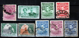 Action !! SALE !! 50 % OFF !! ⁕ BASUTOLAND 1933 - 1954 ⁕ Collection / Lot ⁕ 9v Used - 1933-1964 Colonie Britannique