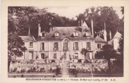 37.  FONDETTES.  CPA. " BEAUMANOIR ".CHATEAU. ANNEE 1951. + TEXTE - Fondettes