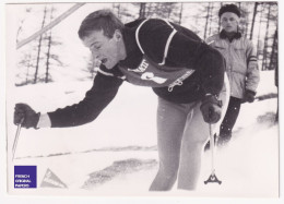 Jean-Pierre Augert - Petite Photo Presse 12,5x9cm 1968 Ski Sports D'hiver La Toussuire Jeux Olympiques JO Grenoble A7110 - Deportes