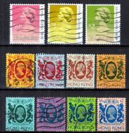 Action !! SALE !! 50 % OFF !! ⁕ HONG KONG 1982 - 1987 ⁕ QEII Collection ⁕ 11v Used - Used Stamps