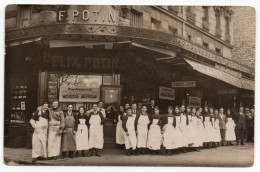 Devanture Félix Potin. Carte Photo Animée Non Située - Magasins