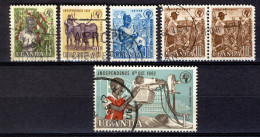 Uganda 1962, 6 Stamps Of The Series Independence (o), Used - Kenya, Uganda & Tanganyika