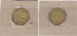 Uruguay 2012 Moneda De $2 Fauna Autoctona Carpincho - Uruguay