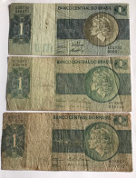 Brasil Banknotes Lot 1 Y 5 Cruzeiros (9), 1980, P 191/2, Diferentes Firmas. - Brésil