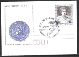 POLOGNE. Carte Commémorative De 1995. Oie Sauvage. - Oies