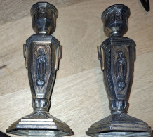 Anciens Bougeoirs Art Deco - Art Nouveau / Art Deco