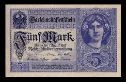 # # # Banknote Deutsches Reich (Germany) 5 Mark 1917 UNC # # # - 5 Mark