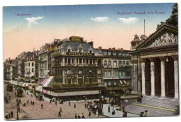 Bruxelles - Boulevard Anspach Et La Bourse - Brussel (Stad)