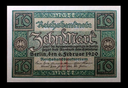 # # # Banknote Deutsches Reich (Germany) 10 Mark 1920 UNC # # # - 10 Mark