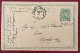 Belgique, Entier-Carte, Cachet Morlanwelz 17.7.1919 - (C314) - Other & Unclassified