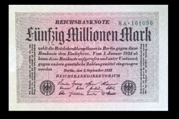 # # # Banknote Germany (Dt. Reich) 50 Mio. Mark 1923 UNC- # # # - 50 Miljoen Mark