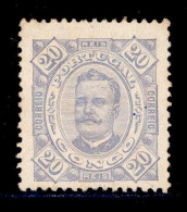 ! ! Congo - 1894 D. Carlos 20 R (Perf. 12 3/4) - Af. 05 - No Gum - Portugees Congo