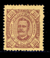 ! ! Congo - 1894 D. Carlos 100 R - Af. 10 - MH - Congo Portuguesa