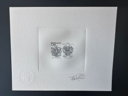 Monaco 2012 YT 2843 Epreuve D'artiste Proof 400e Anniversaire Titre Prince Armoiries Seigneuriales Princières Honoré II - Unused Stamps