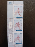 Andorra 2023 French Andorre 200 Ann XV 15 Rugby 1823 Sport Oval Balloon 3v Mnh VERT 3V DATE + NUMBER - Nuovi
