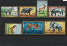 1964 BURUNDI PA 1-7** Animaux, éléphant - Poste Aérienne