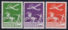 DENMARK: Airmail Mi Nr 143 - 145 , Fa 213 - 215 MH/* Falz. - Posta Aerea