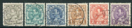 DENMARK 1934 King Christian X Definitive Used.  Michel 210-14 - Gebruikt