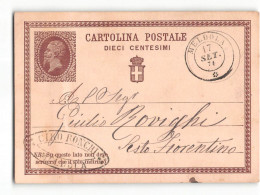 17948 01 CARTOLINA POSTALE 10 CENT - CIRO RONCHI MELDOLA X SESTO FIORENTINO - 1876 - Stamped Stationery