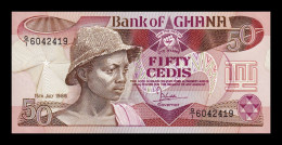 Ghana 50 Cedis 1986 Pick 25c Sc Unc - Ghana