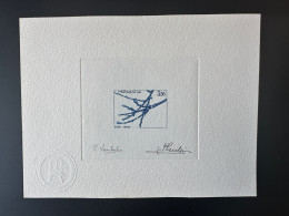 Monaco 1982 YT 77 (préoblitéré) Epreuve D'artiste Proof Hiver Les Quatre Saisons Du Pêcher Arbre Tree Baum - Precancels