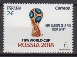 SPAIN.2018  Football. FIFA World Cup In Russia 1 Stamp MNH - 2018 – Russie