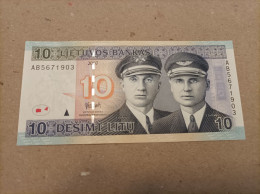 Billete De Lituania De 10 Litu, Año 2007, UNC - Lituanie