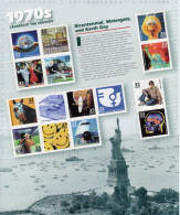 USA 2000 - Celebrate The Century 1970s - Large 15v  Sheet (19x23cms) - MNH/Mint/New - Fogli Completi