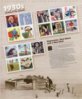 USA 2000 - Celebrate The Century 1930s - Large 15v  Sheet (19x23cms) - MNH/Mint/New - Fogli Completi