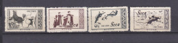 Chine 1952 La Serie Complete Peintures Murales Anciennes , 4 Timbres Neufs 176 à 179 - Unused Stamps