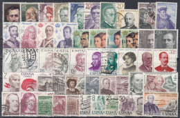 Action !! SALE !! 50 % OFF !! ⁕ SPAIN 1968 - 1981 ESPANA ⁕ Famous People ⁕ 50v Used - See All Scan - Collezioni