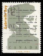 Canada (Scott No.1624 - Auteurs Canadiens / Canadian Authors) (o) - Oblitérés