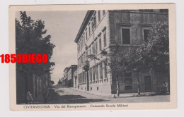 CIVITAVECCHIA - VIA RISORGIMENTO - COMANDO SCUOLE MILITARI F/PICCOLO VIAGGIATA  ANIMAZIONE - Civitavecchia