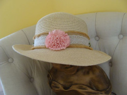 Chapeau De Paille Bohème Pour Cérémonie - Wedding