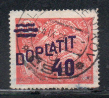 CZECH CECA CZECHOSLOVAKIA CESKA CECOSLOVACCHIA 1926 POSTAGE DUE  DOPLATIT SURCHARGED 40 On 300h USED - Segnatasse